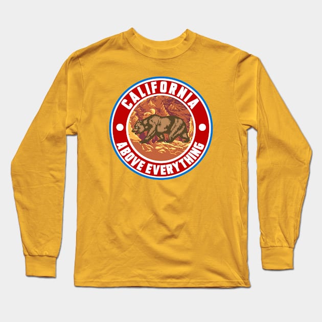 CALIFORNIA ABOVE EVERYTHING Long Sleeve T-Shirt by theanomalius_merch